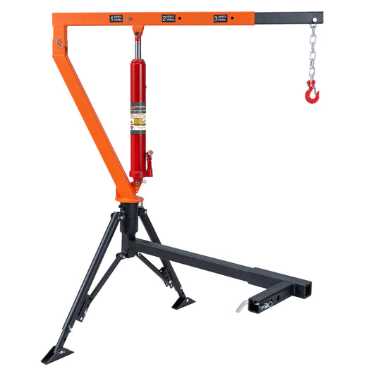 RUGCEL Hydraulic UTE Crane 600kg Hitch Mounted