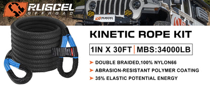RUGCEL Kinetic Recovery Rope kit (13.77 ton)
