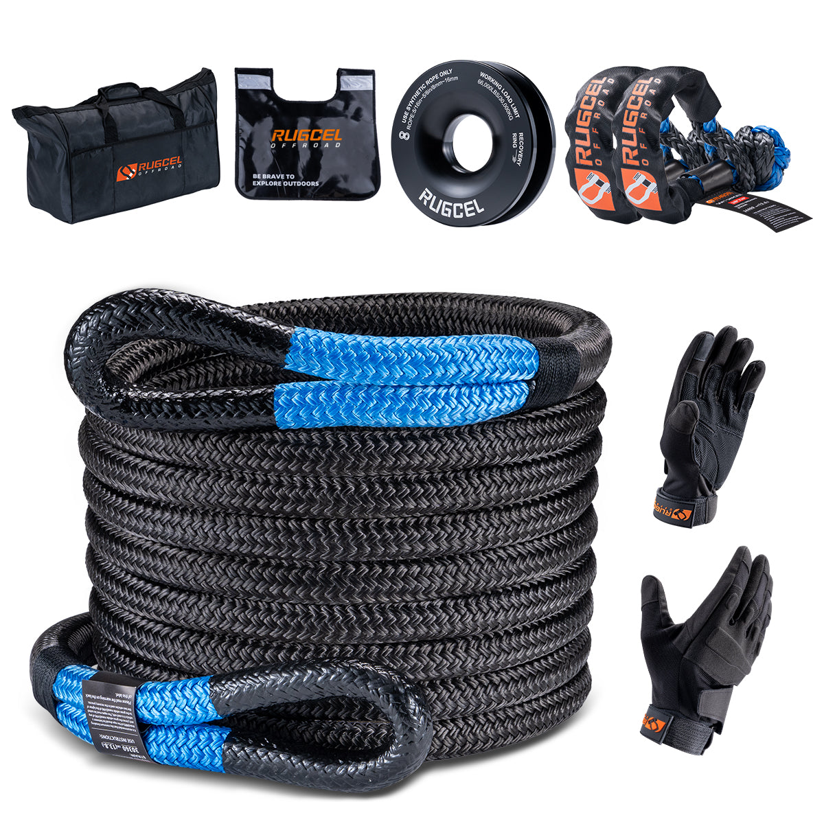RUGCEL Kinetic Recovery Rope kit (13.77 ton)
