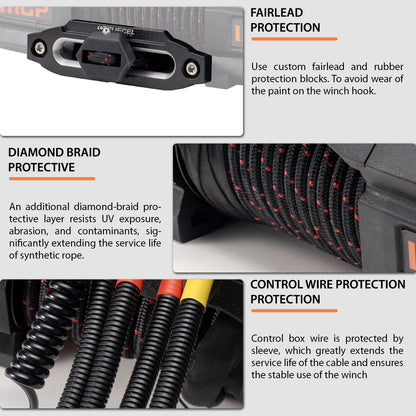 RUGCEL EMCP WINCH with Synthetic Rope