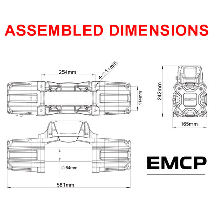 RUGCEL EMCP WINCH with Synthetic Rope
