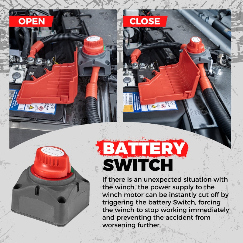 RUGCEL EMCP WINCH with Synthetic Rope