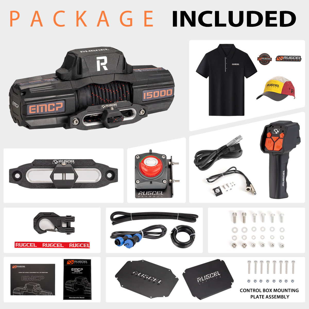 RUGCEL EMCP WINCH with Synthetic Rope