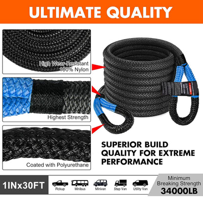 RUGCEL Kinetic Recovery Rope kit (13.77 ton)