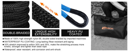 RUGCEL Kinetic Recovery Rope kit (13.77 ton)