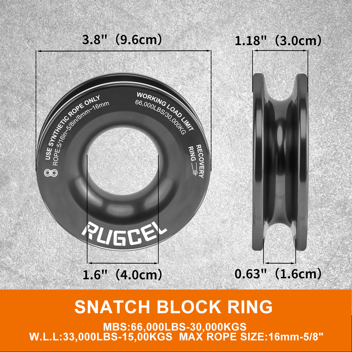 RUGCEL Kinetic Recovery Rope kit (13.77 ton)
