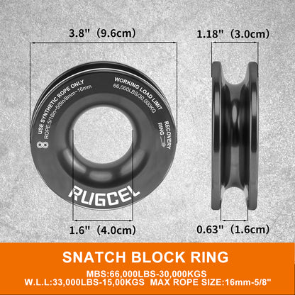 RUGCEL Kinetic Recovery Rope kit (13.77 ton)