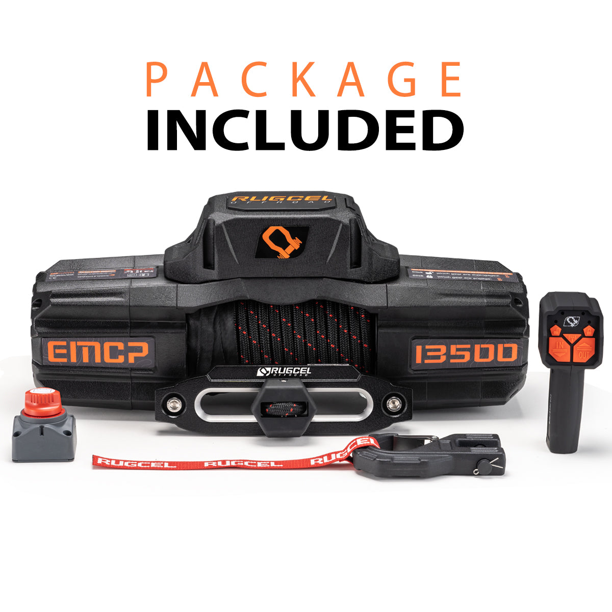 RUGCEL EMCP WINCH with Synthetic Rope