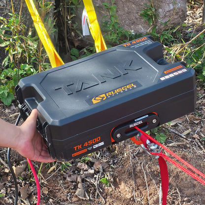 RUGCEL WINCH 12V DC Electric Portable Utility Winch 4500LB