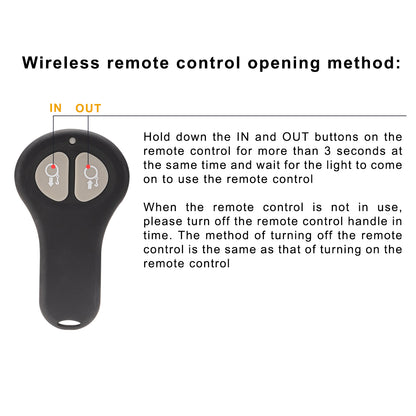 RUGCEL WINCH 12V DC Electric Portable Utility Winch 4500LB