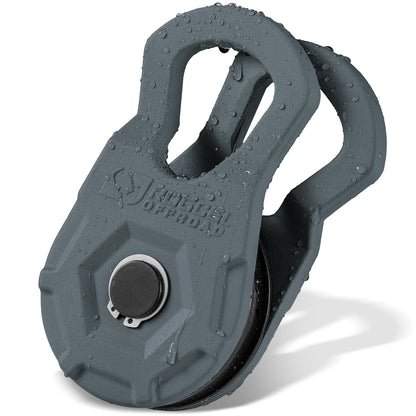 RUGCEL 12 Ton Heavy Duty Snatch Block Recovery Winch Pulley