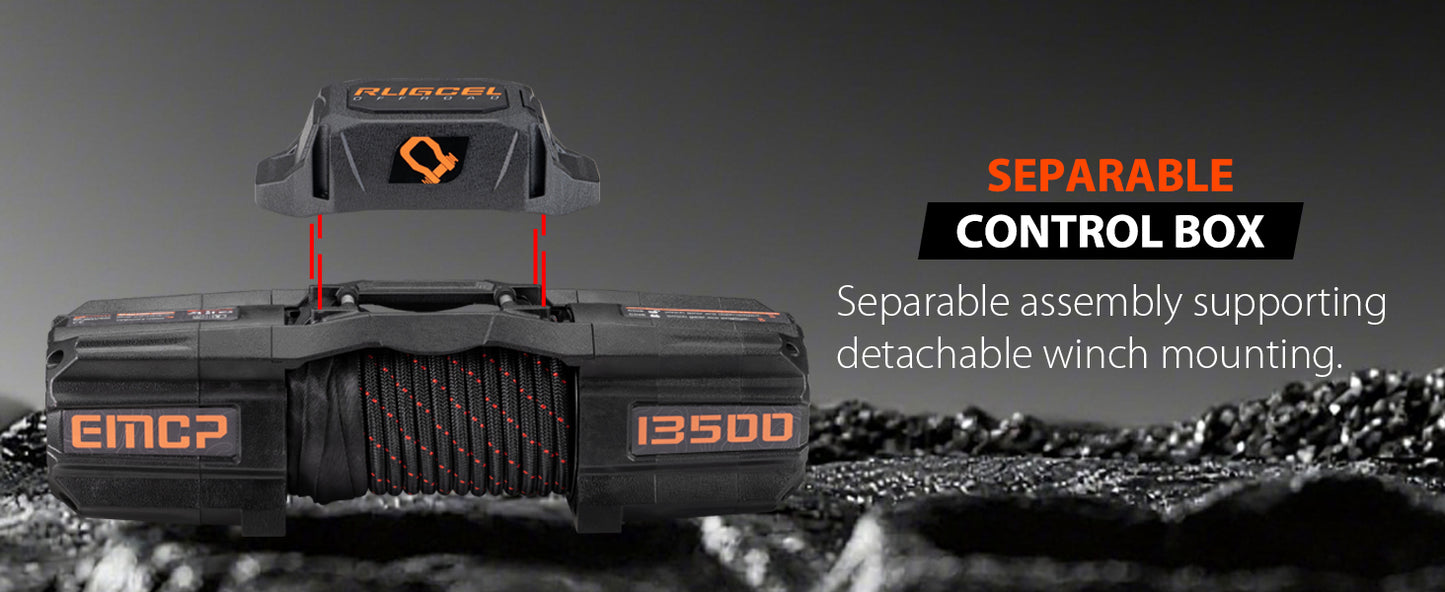 RUGCEL EMCP WINCH with Synthetic Rope